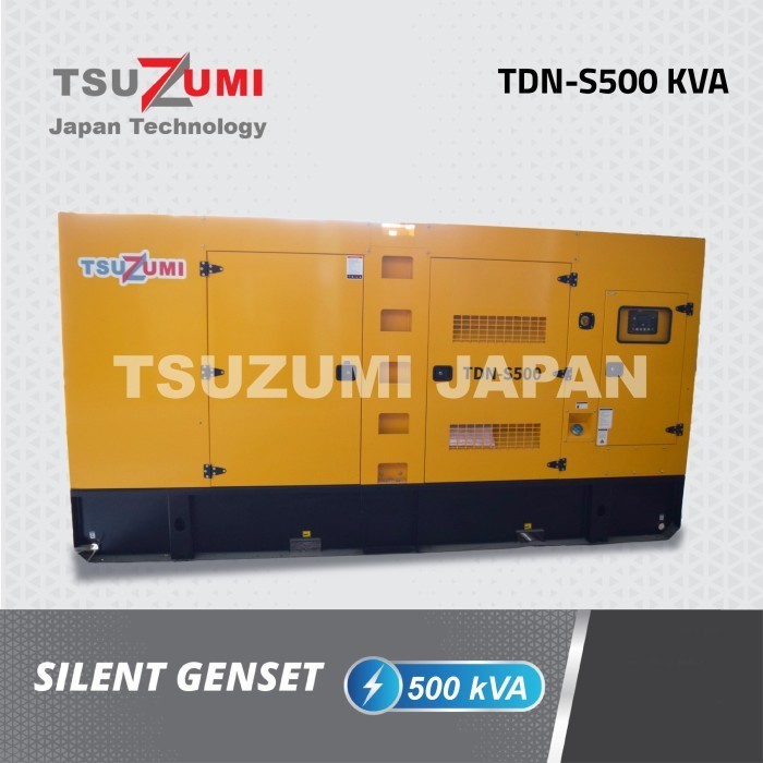 Genset Silent 500 KVA Genset untuk Proyek Konstruksi Genset Tsuzumi Japan Heavy Duty Generator TDN-S