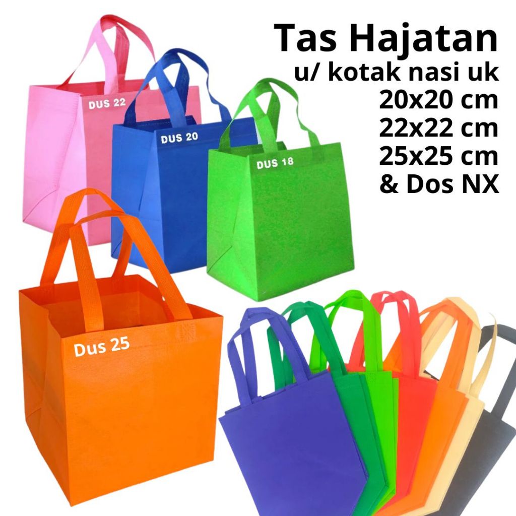 

Goodie bag tas hajatan 20x20 22x22 25x25 Tas nasi box TAS SPUNBOND WALIMAHAN BELANJA PRES JAHIT KANTONG TASYUKURAN AQIQAH MURAH TEBAL PREMIUM