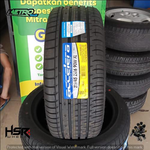 ban tubeless std mobil VW polo ring 16 215/45 merk accelera PHI-R ukuran 215 45 R16 toko ban jakarta