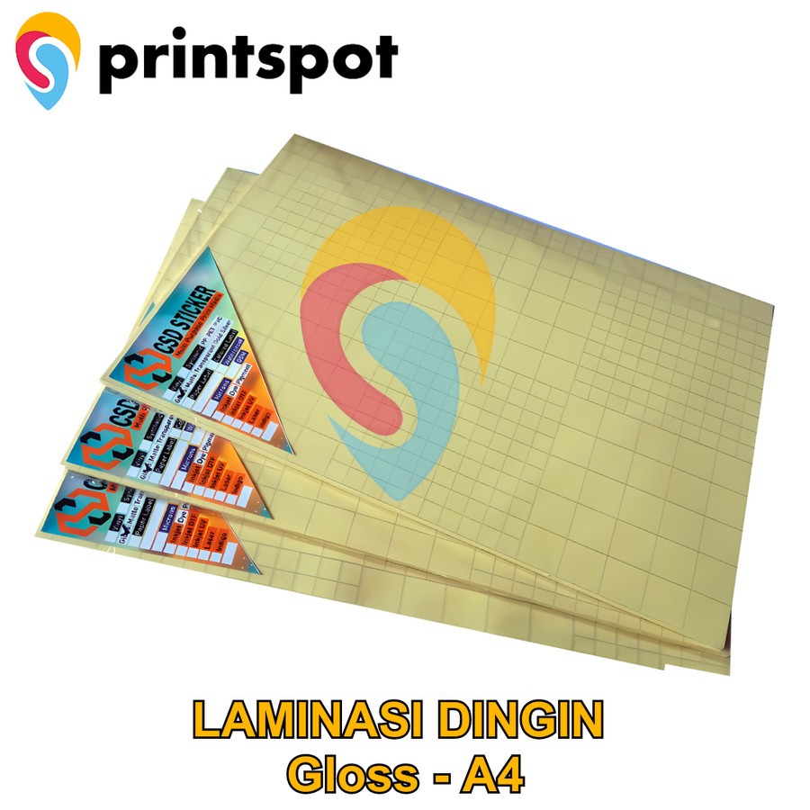 

Laminasi Dingin Gloss / Doff A4 Lapisan Plastik agar Tidak mudah Sobek dan Tahan Air