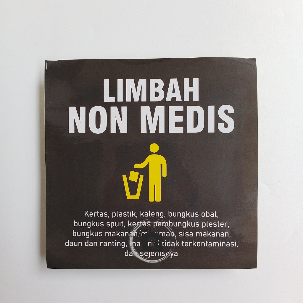 

Stiker Limbah Non Medis - Stiker Sampah - Label Limbah