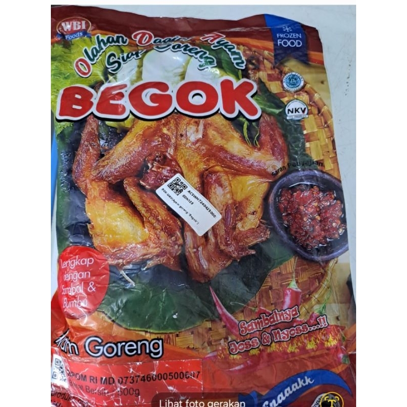 

Ayam Goreng " Begok" 500 Gr