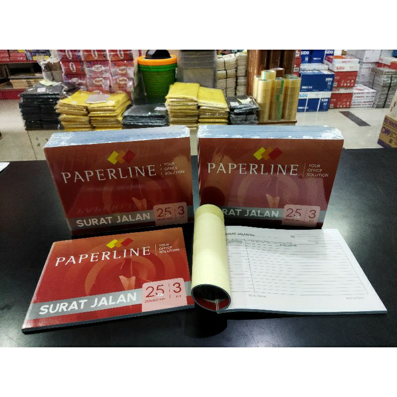 

Buku Surat Jalan Paperline Besar 3 Ply / Bon Rangkap 3 / Nota PPL B3