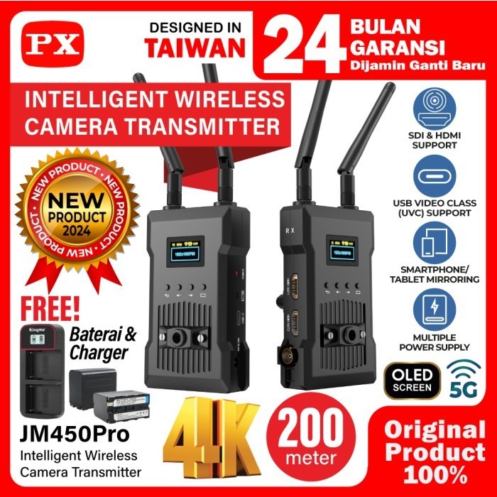 PX JM450Pro 4K Wireless Video Transmitter SDI/HDMI JM 450 Pro jm450 pro