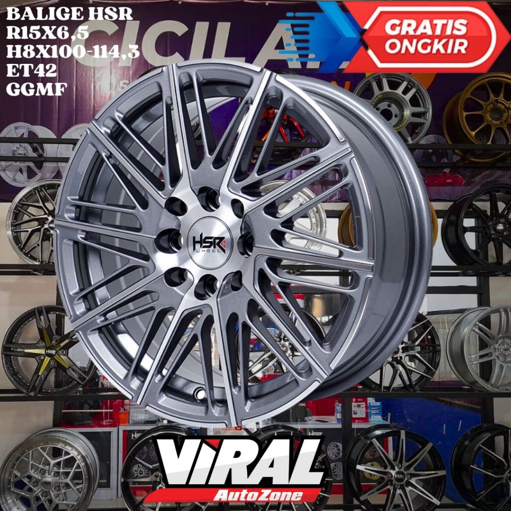 Velg Mobil MIRAGE , MARCH , PICANTO , FIESTA , HSR BALIGE RING 15 R15