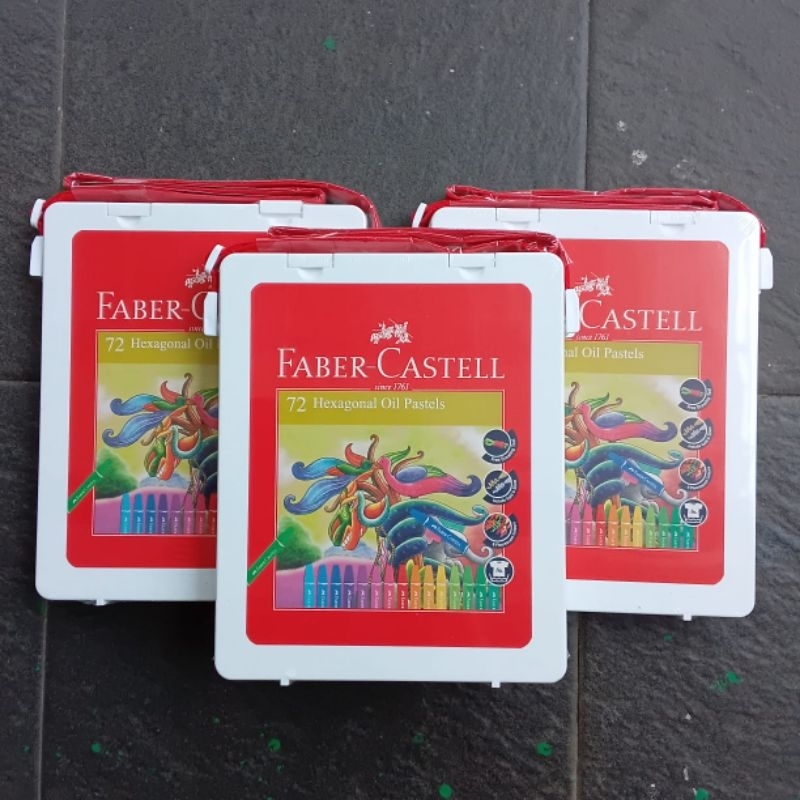 

mg Crayon Oil Pastel Faber Castell 72 Warna Hexagonal ( Set ) [ Orinal ] [ Free Bubble & Dus ]