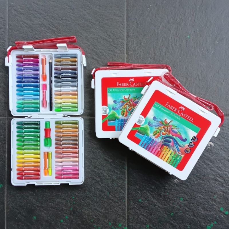 

Crayon Oil Pastel Faber Castell 60 Hexagonal ( Set ) [ Original ] [ Free Bubble & Dus ]