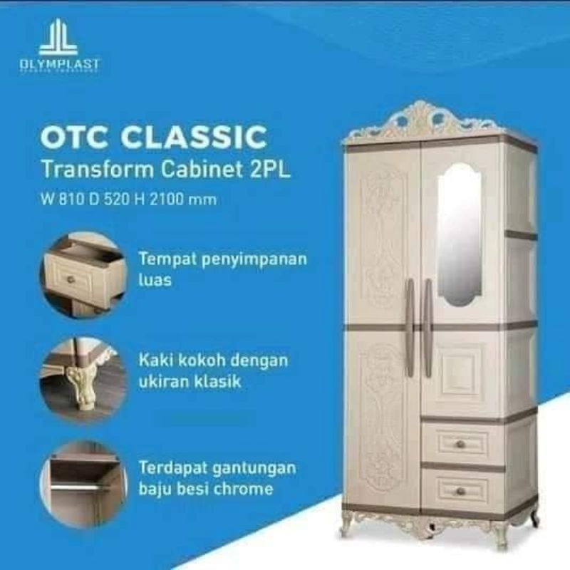 Olymplast Lemari 2 Pintu Classic