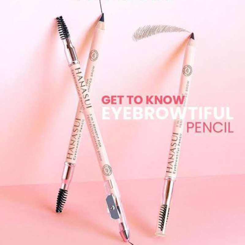 hanasui eyebrowtiful pensil alis 3in1 - hanasui pensil alis - hanasui eyebrowtiful