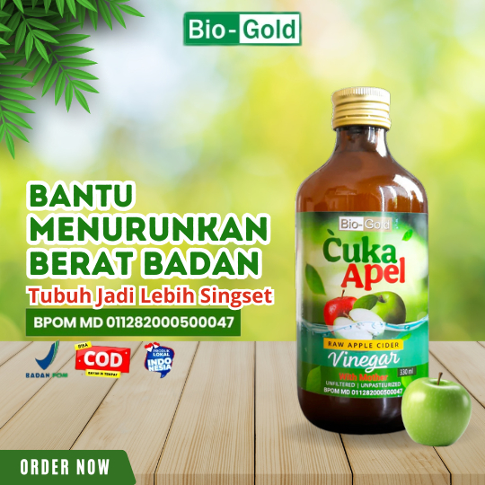 

Bio-Gold Cuka Apel With Mother 330ml - Membantu Menurunkan Kolesterol & Mendukung Diet Sehat