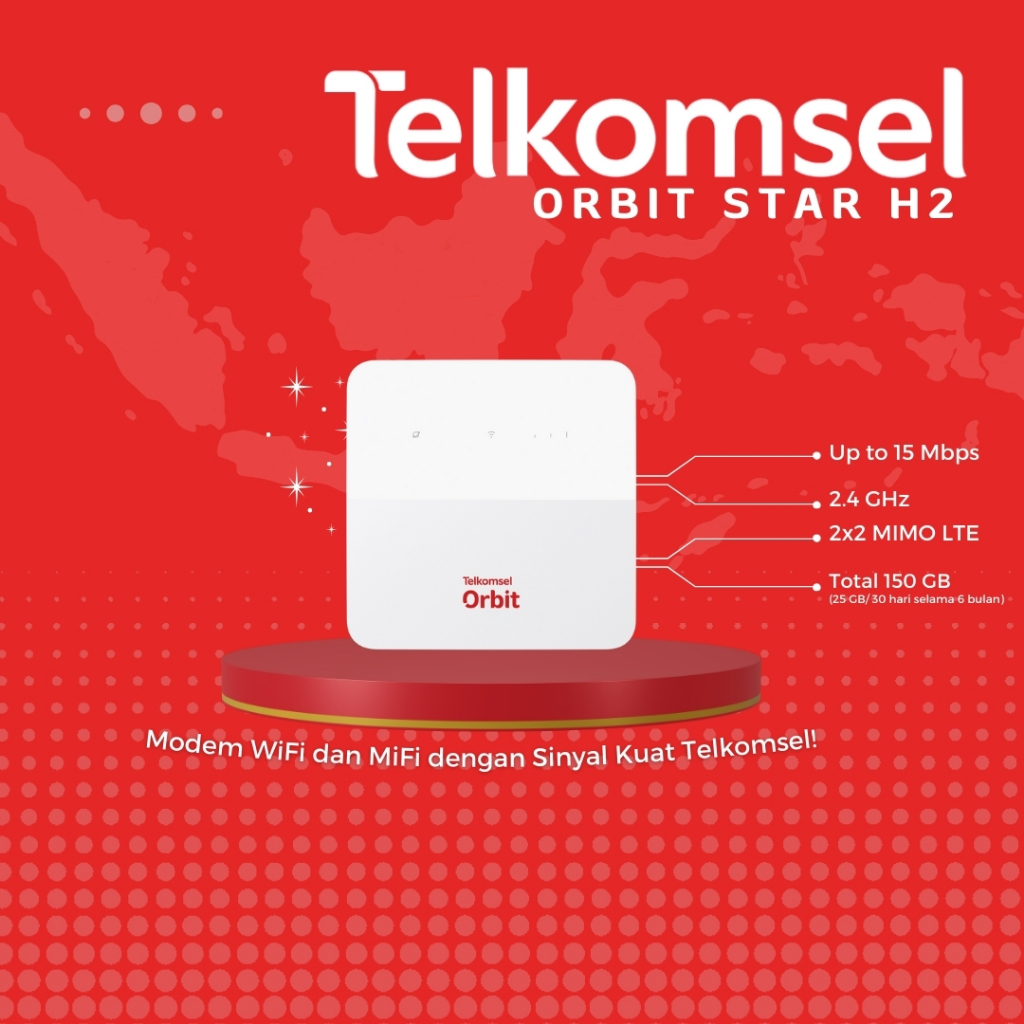Telkomsel Orbit Star H2 Modem Wifi