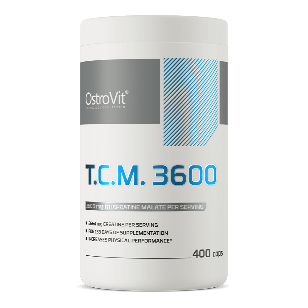 OstroVit Tri Creatine Malate TCM 3600mg 400 Kapsul Vitamin Obat Suplemen Gym Fitness Atlet Massa Oto