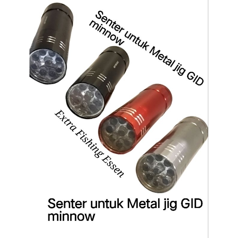Senter UV Led untuk Umpan Pancing GID Metal jig dll