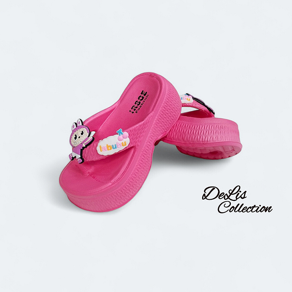 Sandal Jepit Anak Cewe Karakter Labubu Viral