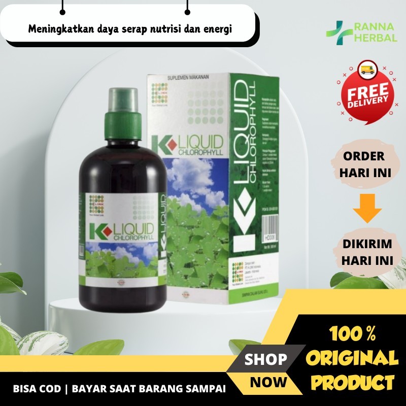 K-LIQUID CHLOROPHYLL 500 ml KLOROFIL K-LINK ORIGINAL Clorofil Klink Klorofil Original BPOM 500 ml