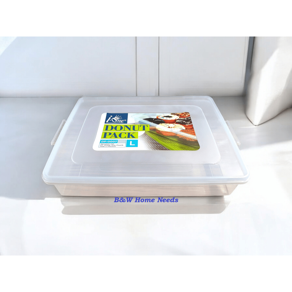 Kotak Box Donat Large Besar Plastik Foodgrade (Pengiriman Sameday - Instant Bogor)