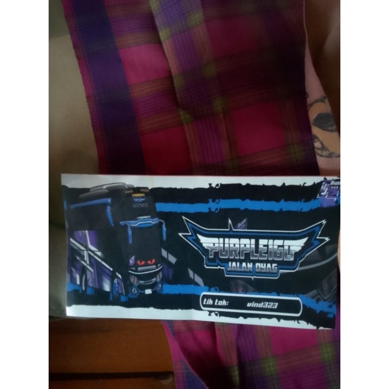 

stiker purple1gd original 100%