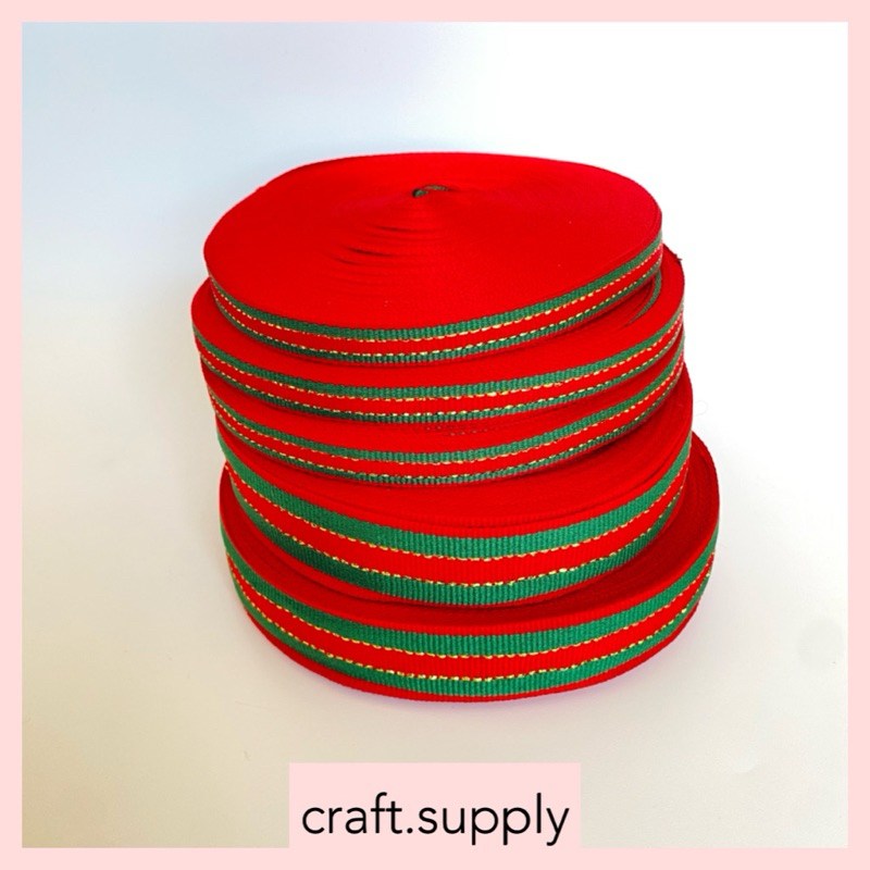 

1Roll(25yard) Pita Merah Hijau Edisi Natal