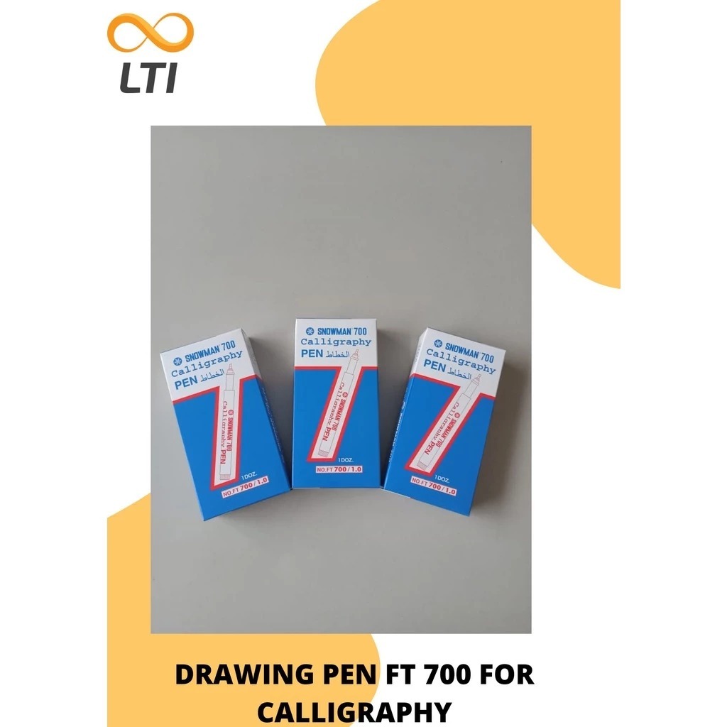 

Snowman Drawing Pen FT - 700 Calligraphy HITAM Pena Gambar TERMURAH 1.0 - 3.0 - MURMER