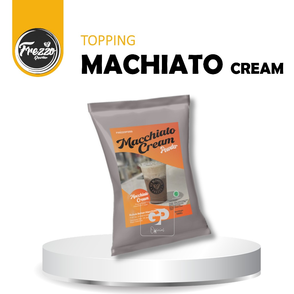 

Machiato Cream 1kg - Bubuk Cream Rasa Kopi Topping Frezzo Grosir Powder