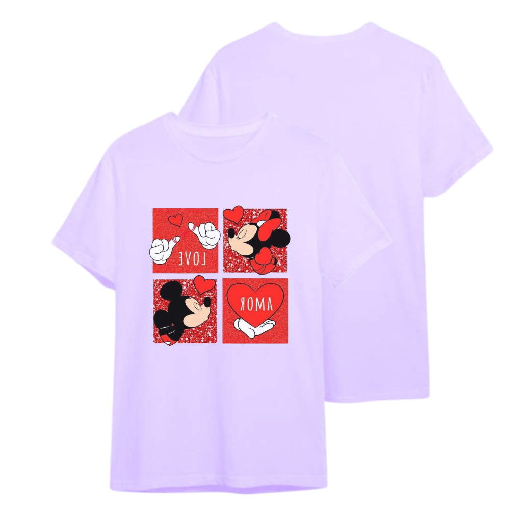 baju kaos mickey minnie | kaos atasan wanita| baju kaos distro mickey minnie cewek couple best frend