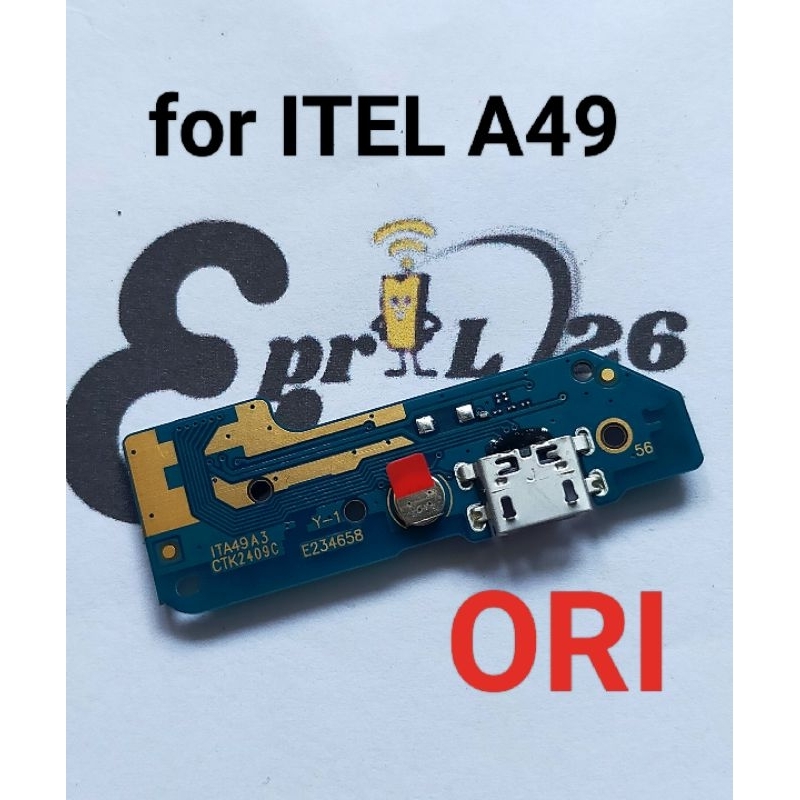 CONNECTOR CHARGER INFINIX ITEL A49 ORI PAPAN KONEKTOR CAS PCB BOARD ITEL A49 ORIGINAL+ MIC