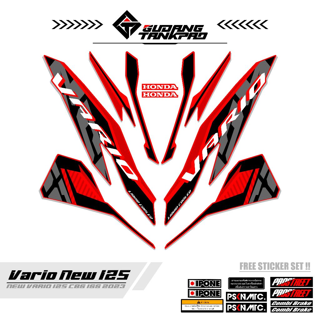 STRIPING SET VARIO 125 NES CBS MTF 9 / STIKER STRIPING DECAL VARIO 125 NEW CBS / VARIO CBS / STRIPIN