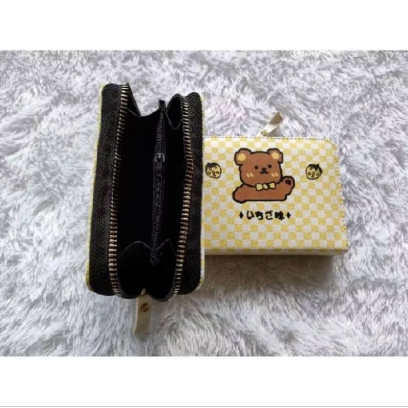 Dompet Lipat Teddy Bear/Dompet Persegi/Dompet Mini/Dompet Koin