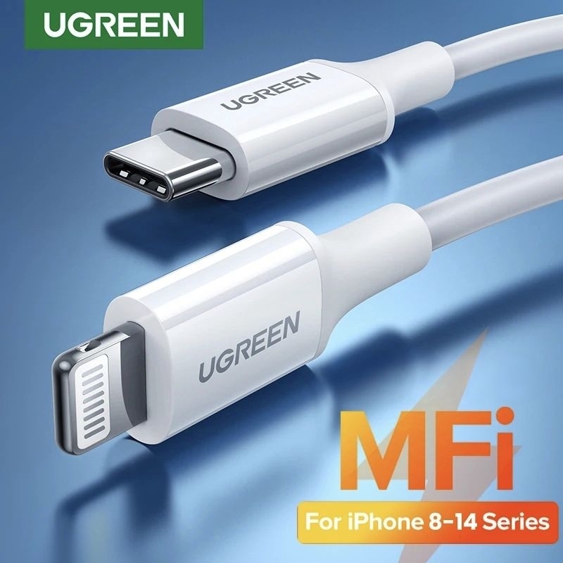 Ugreen USB Type C to Lightning Cable MFi Certified Support PD Fast Charging Iphone 14 13 12 11 XR XS