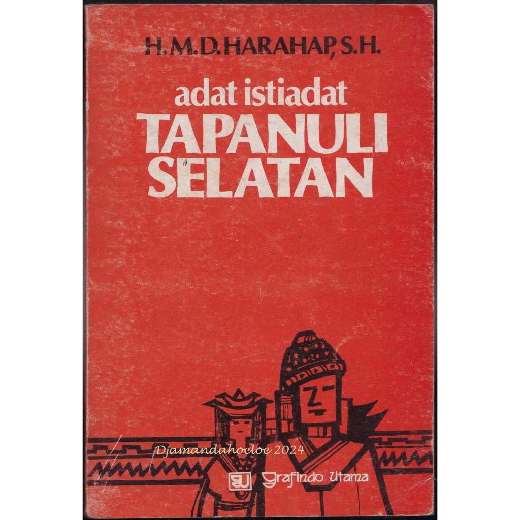 Buku: Adat Istiadat Tapanuli Selatan terbitan1986
