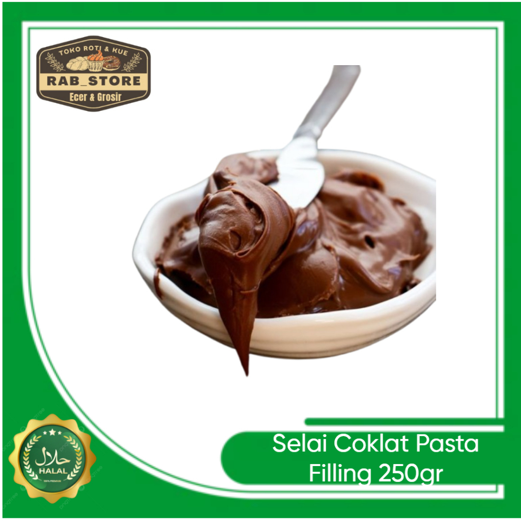 

Selai Coklat Pasta Filling / Selai Coklat Isian Repack 250gr