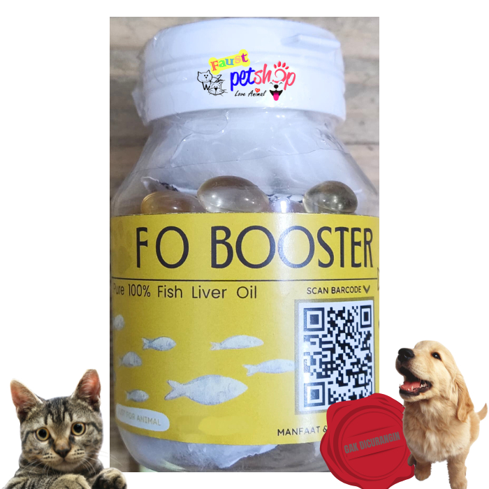 FO Booster Fish Liver Oil Minyak Ikan Vitamin/Suplement Anjing Kucing