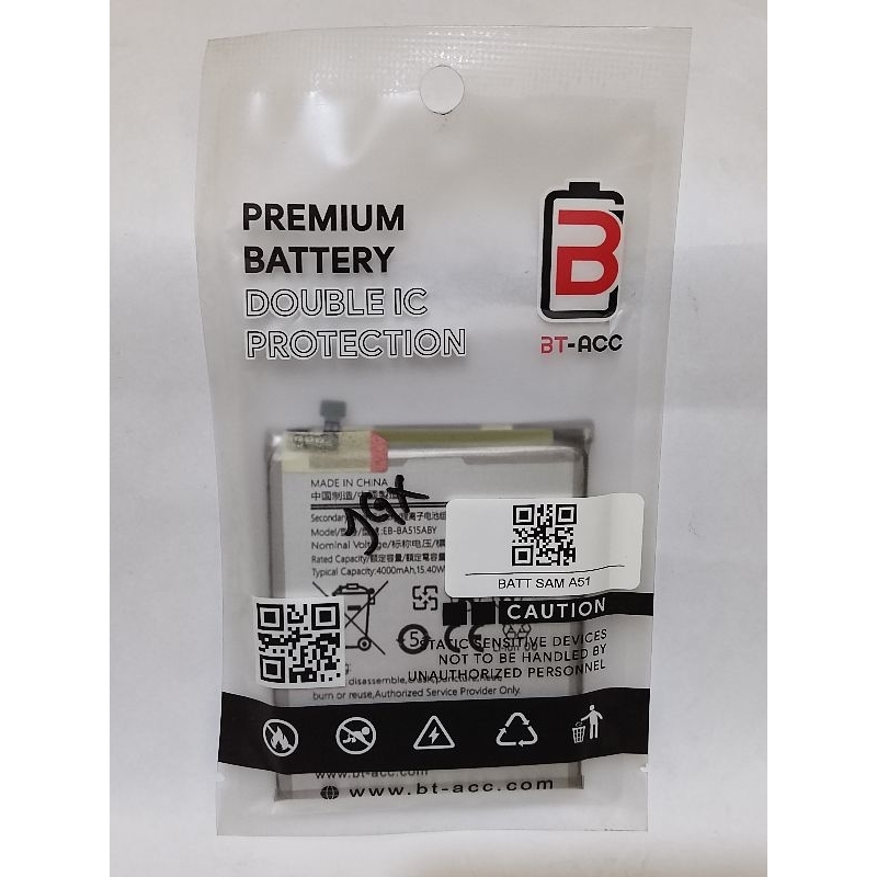 BATERAI SAMSUNG A51 BT-ACC DOUBLE POWER// DOUBLE IC