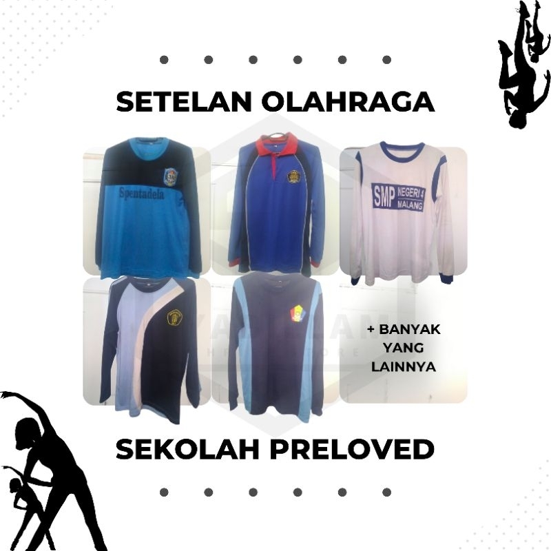 Seragam Setelan Olahraga SMP-SMA-SMK Preloved