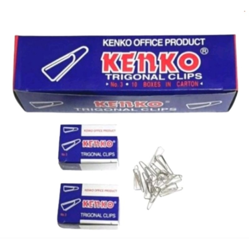 

Trigonal Clips Kenko No. 1, 3, dan 5 / Paper Klip