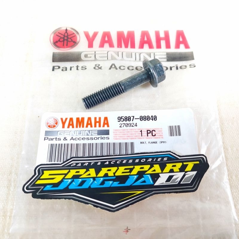 Baut Dudukan Gantungan Knalpot Jupiter Z Lama / Burhan Vega R ASLI ORIGINAL YAMAHA 95807-08040
