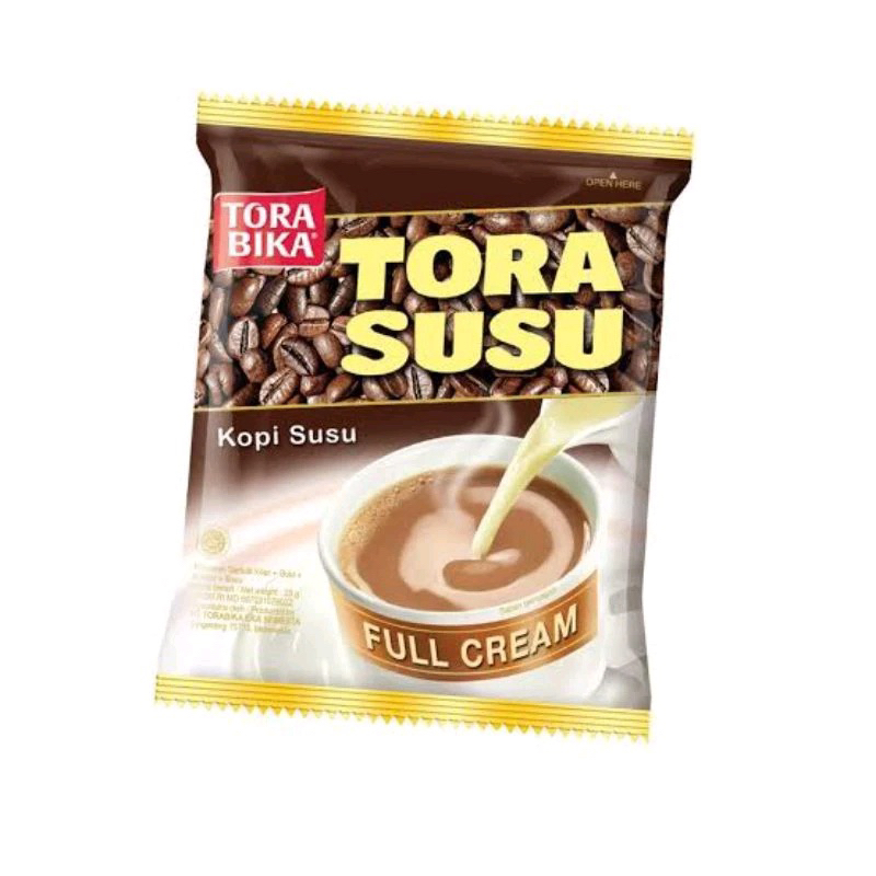 

Tora Bika Tora Susu Kopi Susu 1 Renteng Isi 10 Sachet 31g