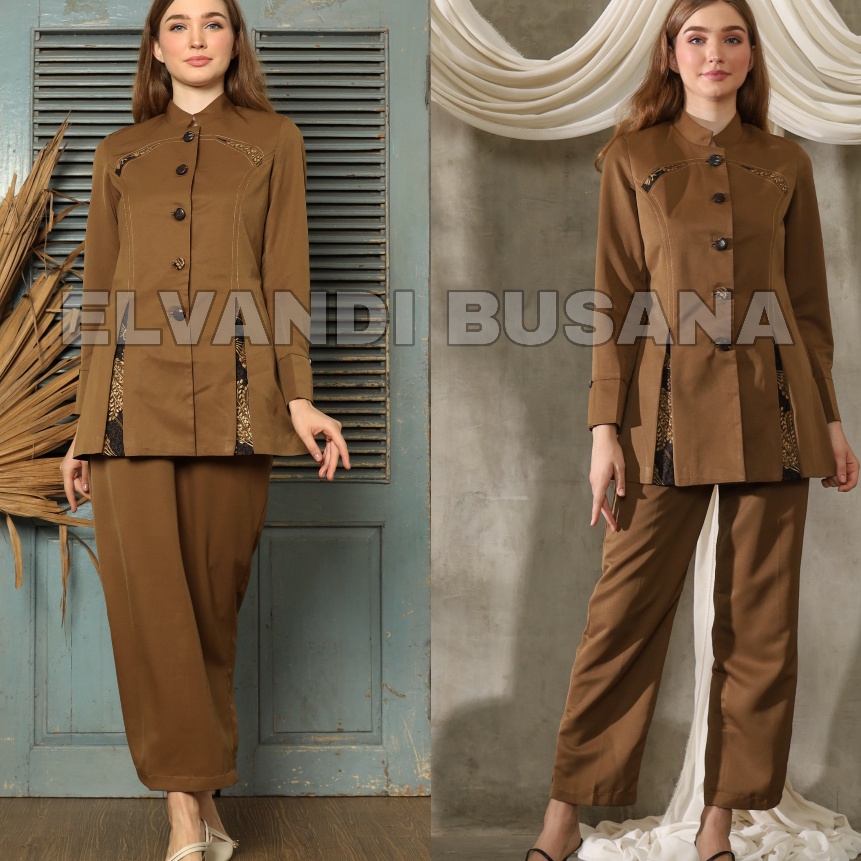 Bonuskan Blazer Wanita BV LYNELLE Baju Kerja Kantor Seragam PDH PNS Pemda Dinas Guru ASN Wanita Sete