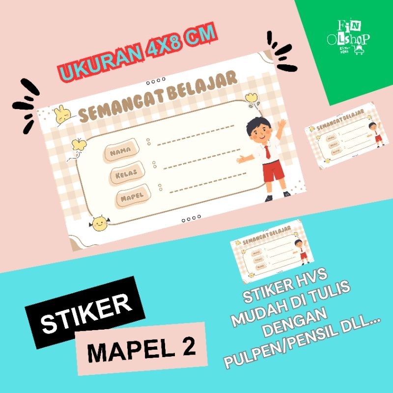 

Label Buku Pelajaran Sekolah - Stiker Mata Pelajaran