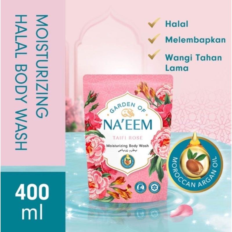NA'EEM Body Wash 400 ml Moisturizing // Naeem Sabun Mandi 400 ml // Naeem body wash 400 ml Reffill