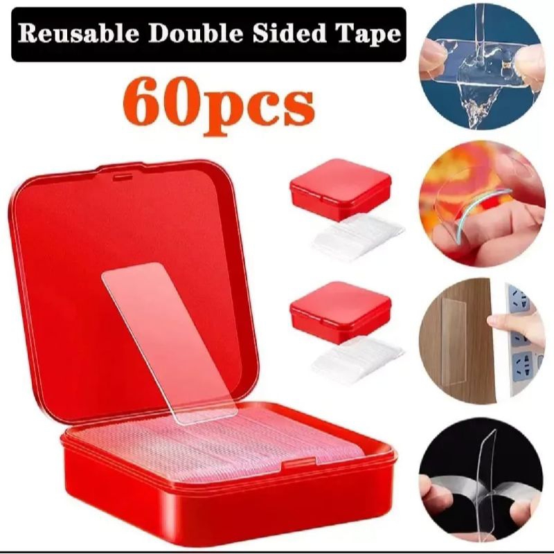 

Double tape kotak mini isi 60pcs