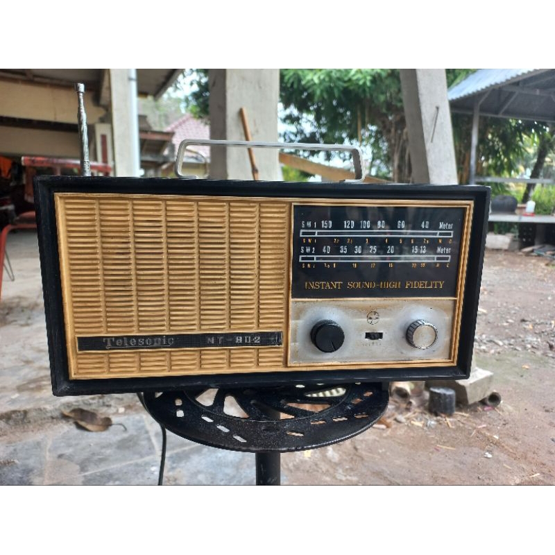 Radio Transistor Telesonic NT 802 jadul nyala