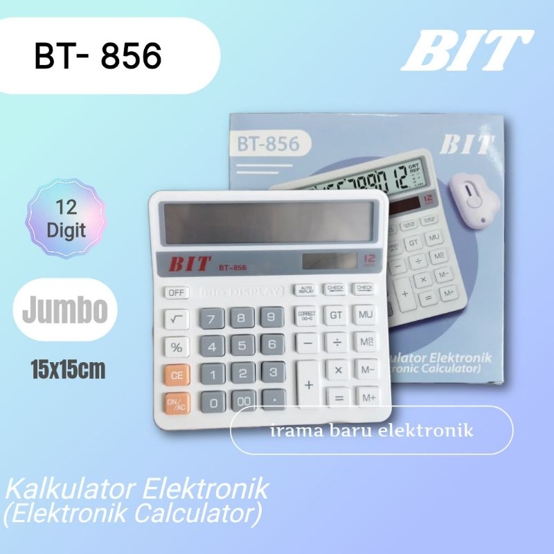 

Kalkulator BIT BT856 Jumbo 15x15cm Putih