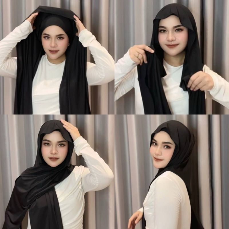 HIJAB PASHMINA MAMA NUR BAHAN KAOS JERSEY