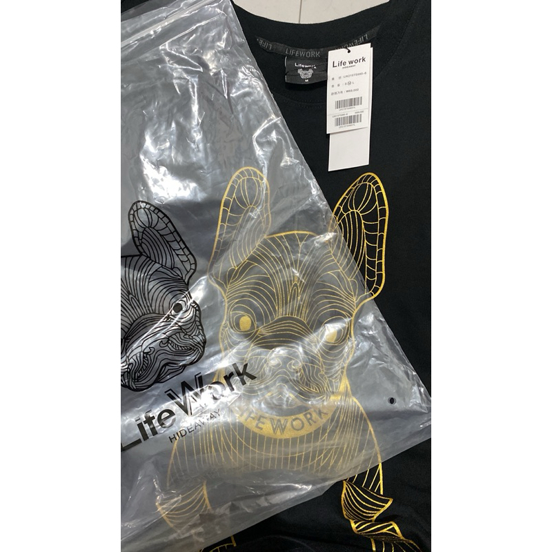 lifework big radog oversize tee gold