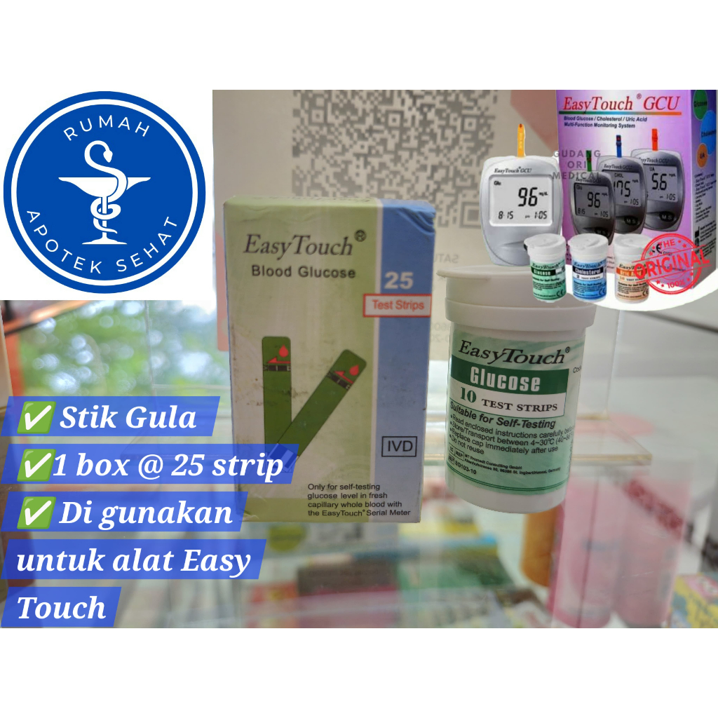 Strip Easy Touch Gula Darah / Glucose / Easy Touch Gula Darah