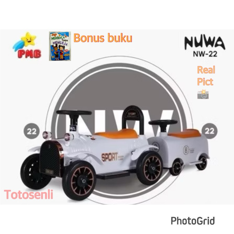 MAINAN KERETA AKI ANAK PMB NUWA 22 // NW-22 TERMURAH