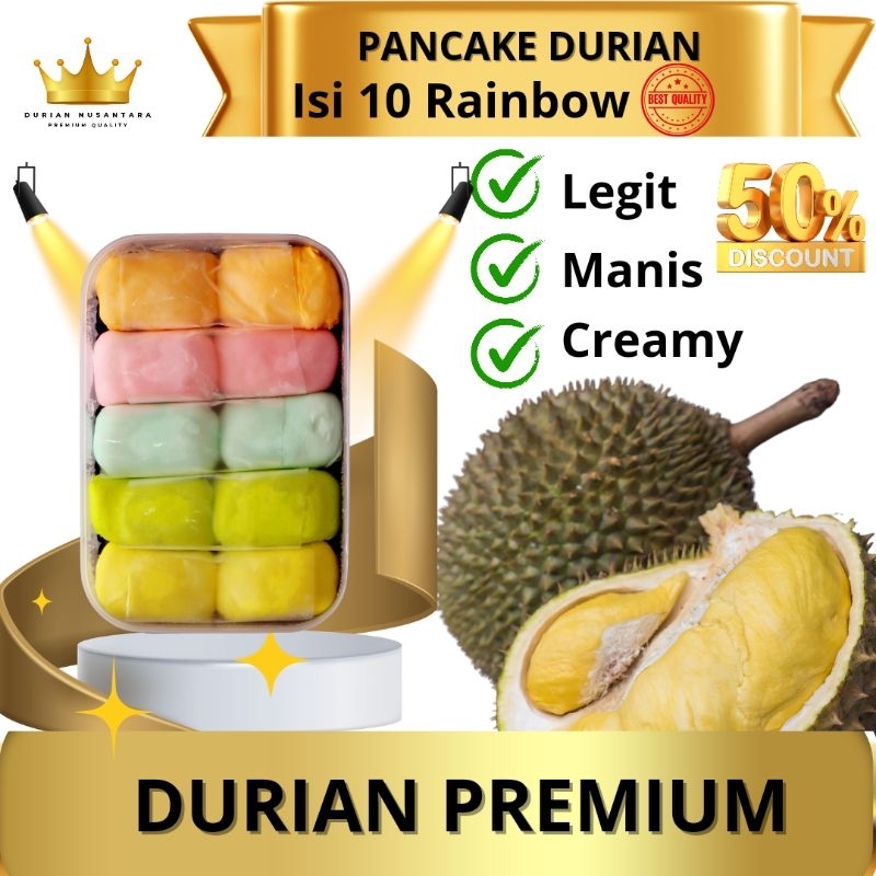 

PANCAKE DURIAN MEDAN PREMIUM / PANCAKE DURIAN JAKARTA ISI 10 PREMIUM ISI 10