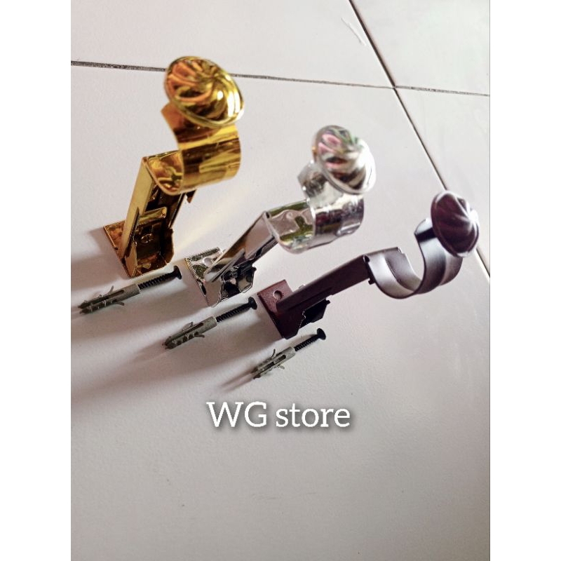 KAKI TEBAL ROLLET "ARTOP" GORDEN/BRACKET/PENYANGGAH RELL BESI GORDEN