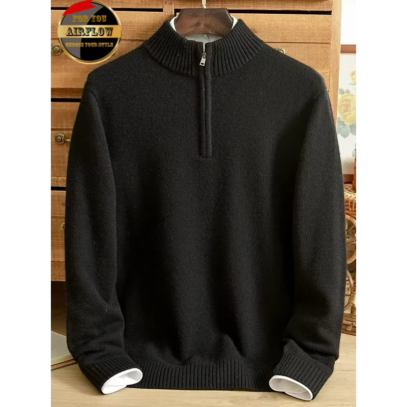 Sweater Pria Zipper Original/Sweater Rajut Pria